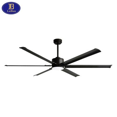 China Large 72 Inch Remote Control Ceiling Fan with Remote Control, 6 Aluminum Blades, Silent Reversible DC Motor, 6 Speeds, 20W LED for sale