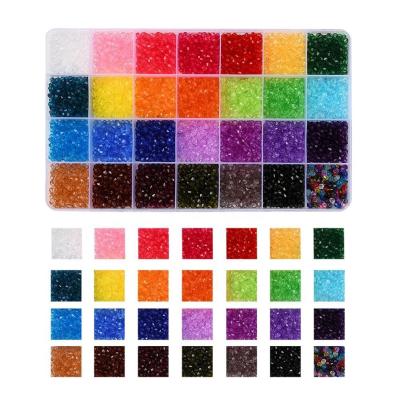 China Acrylic Sells New 28 Hot Selling Colorful Acrylic Grid 4mm 6mmTransparent Wholesale Cut Bead In Box Set DIY Accessories For Jewelry Making for sale