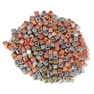 China Factory Direct Color Epoxy Smile METAL Beads DIY Copper Bracelet Dacao Microcircular Beads With Items for sale