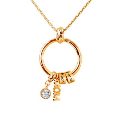 China Romantic Hot Selling 18K Stainless Steel Vacuum Plating Rose Gold Sliver Fashion Heart Pendant Necklace For Gift Friend Family for sale