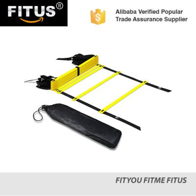 China Outdoor Sport Game FITUS Football Soccer Ball Training Adjustable Speed ​​Sports Agility Ladder Fixed Stunned Speed ​​Agility Ladder for sale