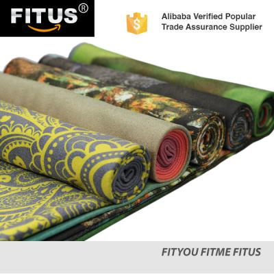 China Durable FITUS Microfiber Printed Yoga Towel New Product FITUS Printed Yoga Towel 72x24 Premium Reversible Non Slip Ultra Absorbent Soft Perfect Microfiber Yoga Towel for sale