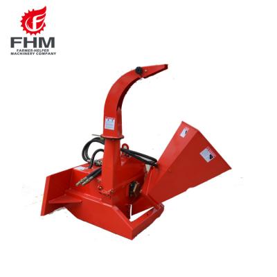 China FHM PTO BXH42 Wood Skid Steer Chipping Mounted Wood Chipper Attach To Winch Or Front Loader for sale