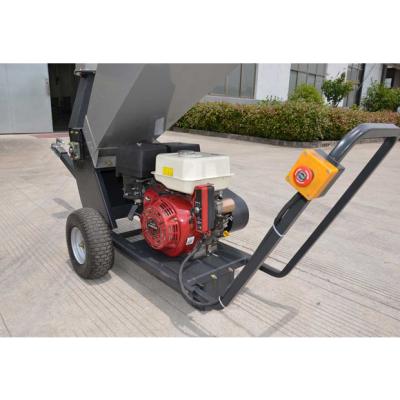 China Factory Start Electric Shredder Machine Gasoline Engine Wood Chipper , Honda Engine Wood Shredder for sale