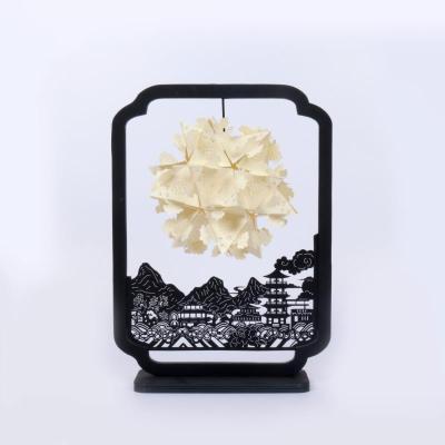 China 2020 Home Decoration Hotel Show New 3D Paper Carved Night Light DIY Light For Home Decoration Hotel Show for sale