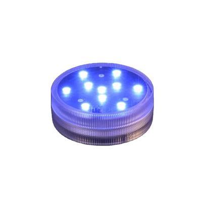 China Underwater Waterproof Puck Lights Christmas Decoration Lighting Wireless RGB LED With Remote Control for sale