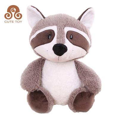 China New Long Plush Gift Fur Wild Animal Brown Stuffed Toys Soft Plush Raccoon Dolls for sale