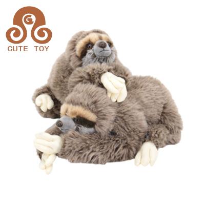 China Wholesale Cute Lovely Soft Stuffed Plush Sloth Stuffed Doll Sitting Wild Animal Toys For Children for sale