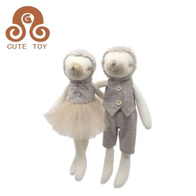 China Plush Customized Cute Cloth Woolen Sloth Simulation Clothes Sloth Wearing Plush Toy Doll for sale