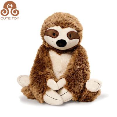 China Custom Plush Cartoon Brown Sloth Toy Stuffed Wild Animal Bradypod Toy for sale