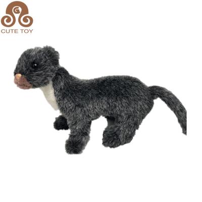 China 2021 Hot Selling Custom Made Amazon Plush Toy Stuffed Black Soft Animals Mink Toy For Children for sale