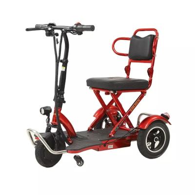 China Hot Selling Wholesale Cheap Folding Passenger 10 Inch Scooter 48V350w Tricycle Adult Tricycle Electric Tricycles for sale