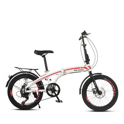 China Factory Price Factory Price Steel Frame 6 Ready Running Gear Steel Foldable City 20 Inch Folding Bike Bicycle For Adults for sale