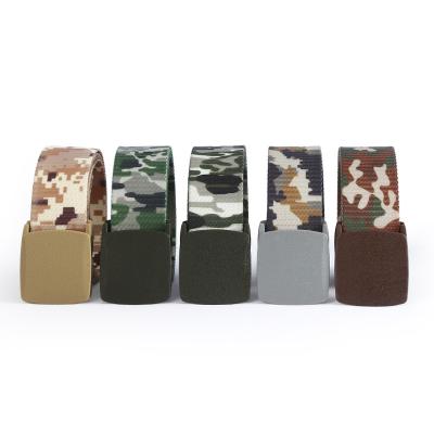 China New Nylon Canvas Belt Camouflage Tactical Men Out Door Sports Training Military Belt for sale