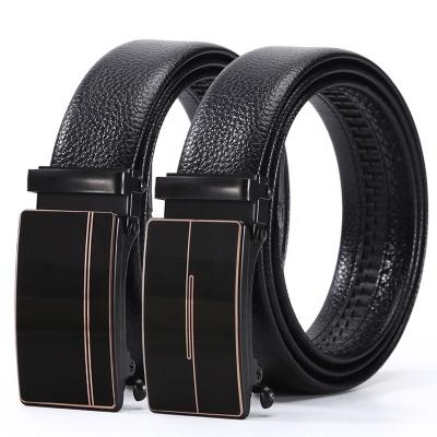 China Men's Casual Adjustable Metal Wholesale Manufacturer Buckle PU Automatic Belt for sale