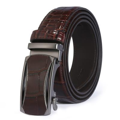 China New Fashion.Casual Business Men Leather Belt Leisure Automatic Buckle Air Belt for sale