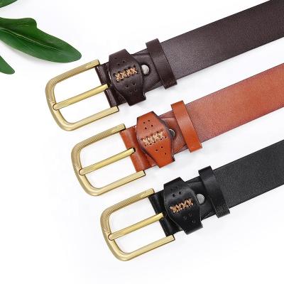 China High Quality Comfortable Men's Belt Fashion Vintage Designer Belt Pin Buckle For All Jeans Shop Products for sale