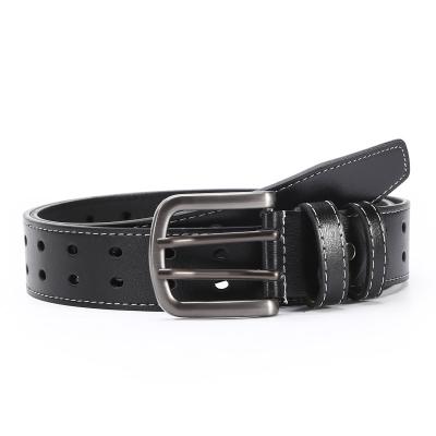 China Vintage style pin buckle casual tpu genuine leather belts for men high quality mens belt cinturones hombre 120cm for sale