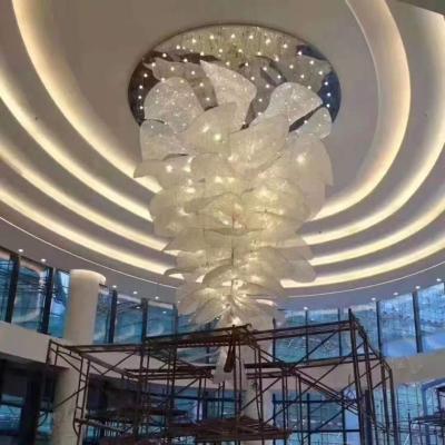 China Modern Decorative Modern Luxury Large Crystal Project Ceiling Chandeliers Customized Size Led Branch for sale