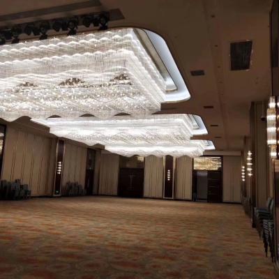 China Hotel Lobby Lights Large Project Modern Decorative Hand Made Pendant Ceiling Hanging Chandeliers for sale