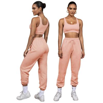 China Anti-pilling 2021 new arrival wholesale women jogger suits set sweatpants set two piece pants jogger set women for sale