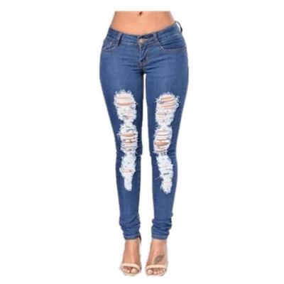 China Manufacture Fashion Sustainable Hot Selling Professional Women Ripped Denim Jeans for sale