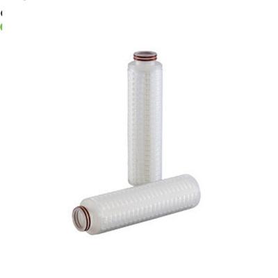 China Hotel Cheap Price Pleated Filter Cartridge Absolute 0.1 Micron Filter Cartridge 10