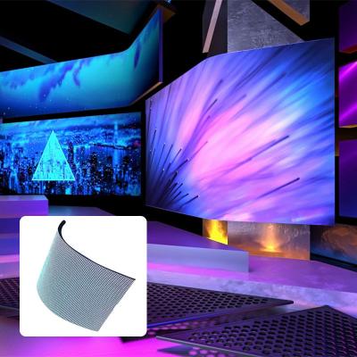 China Custom 2x2 3x3 Square Commercial Display Curved Panel OLED Curved Panel Show / Video Wall With Flexible Screen for sale