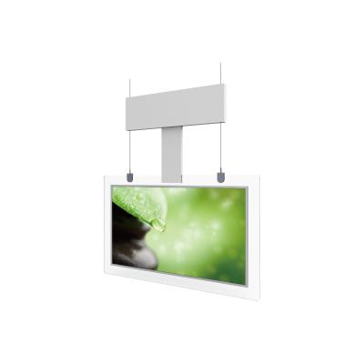 China 43 Inch 55 Inch Rolling Caption Dual Screens Hanging Floor Standing LCD Digital Signage 32