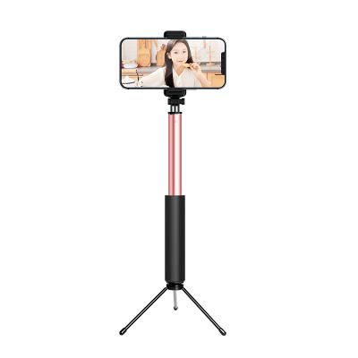 China Foldable Folding Selfie with 360 Rotation Tripod Mount Selfie Tripod Wireless Remote Monopod Stand Selfie Stick Tripod for sale