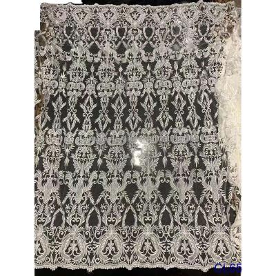 China Viable Wedding Embroidery Soft White Fabric for sale