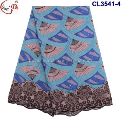 China 2020 Sustainable Grade Top Quality Korea Swiss Voile Lace 100% Swiss Cotton Lace Fabric CL3541 for sale