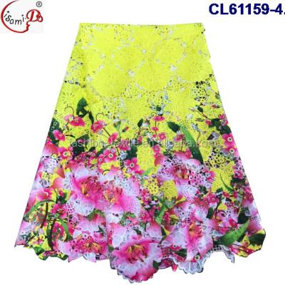 China 2020 High Quality Viable Flower Fabric African Guipure Cord Lace Fabric CL61159 Cord Lace Fabrics African Guipure Cord Lace Fabrics for sale