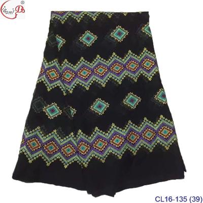 China 100% Simply Embroidery Real Silk Fabric Premium Silk Fabrics CL16-135 High Quality Real Lace Fabric for sale