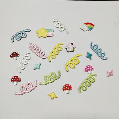 China 2022 original new small element 3D mini embroidery patch bag DIY shoes and clothes sticker for sale