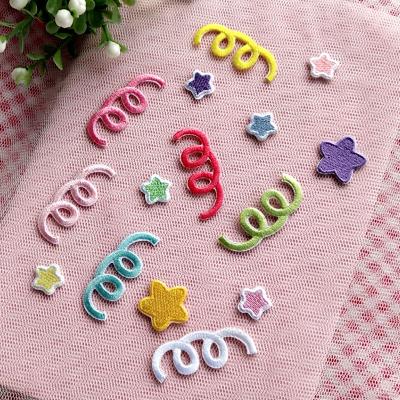 China 2022 new original seven color 3D spring embroidery patch shoes and clothes DIY stickers for sale