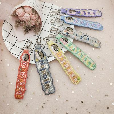 China 2022 New 3D Embroidery Patch Clothing Creative Key Chain DIY Bag Decorative Cloth Sticker for sale