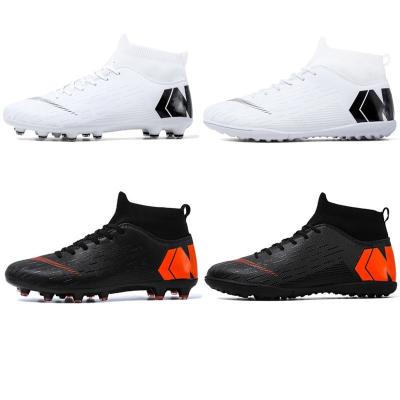 China Indoor. Outdoor Fitness Training High Top Nail Strip Sports Soccer Shoes Football Boots Turf Outdoor Soccer Shoes for sale