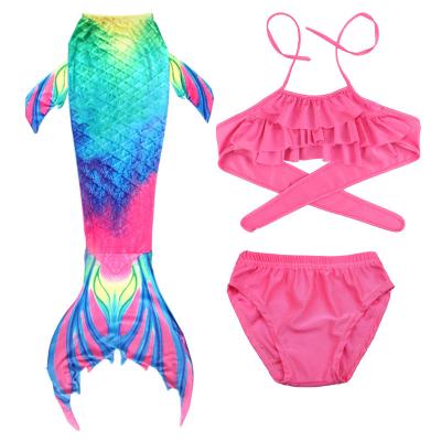 China Antibacterial Children's Clothing Beach Bikini Children's Fish Tails Can Use Fins Mermaid Swimsuit for sale