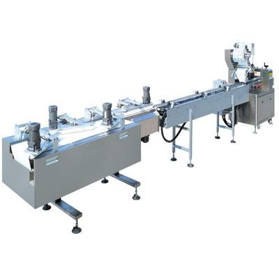 China JR-200 Automatic feeding and packing line biscuit production packaging line bread feeding sorting packing system for sale