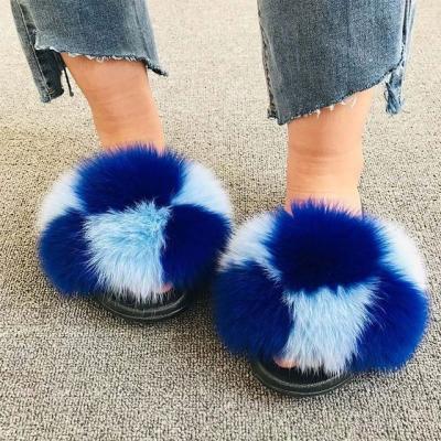 China Cheap Colorful Warm Winter Slippers Large Channel Fluffy Slippers Damping Fluffy Custom Wholesale Factory Made Fashion for sale