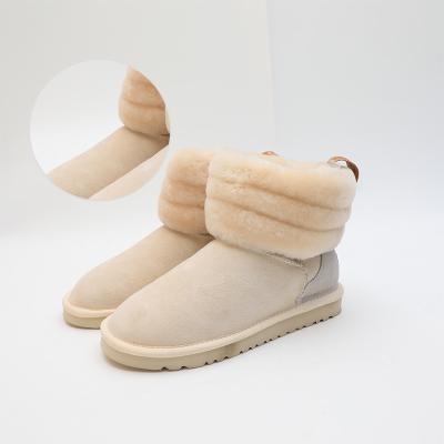 China Cushioning High Quality Affordable Wholesale Expensive Ladies Snow Boots Custom Made Double Face Sheepskin Snow Boots for sale