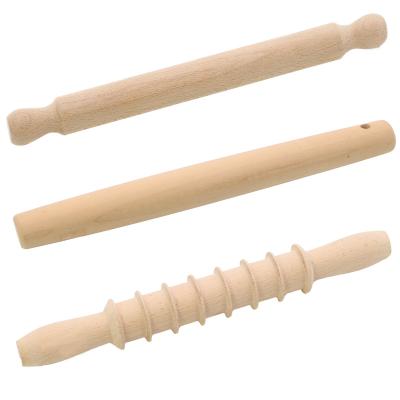 China Sustainable Kitchen Tools Household Rolling Pin Biscuit Fondant Cake Dough Wooden Cookie Baking Pin for sale