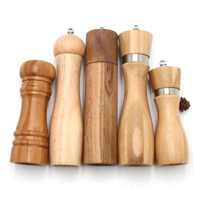 China Sustainable Good Quality Millstone Wood Mills Wooden Salt And Pepper Grinder With Lowest Price for sale