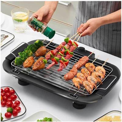 China Easily Assembled Korea Pan Steel Indoor Smokeless Electric BBQ Electronic Grill for sale