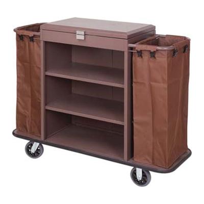 China Modern Hotel Trolley Household Room Service Plastic Canvas Cart for sale