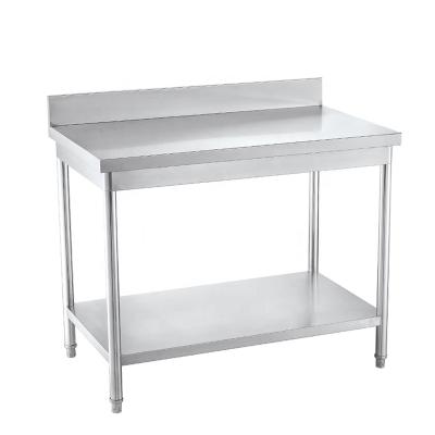 China Staines Steel Legs With Adjustable Feet Stainless Steel Restaurant Butcher Work Table For High Quality Sale for sale