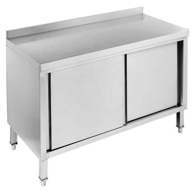 China China Wholesale Restaurant Kitchen Factory Stainless Steel Sideboards With Backsplash for sale