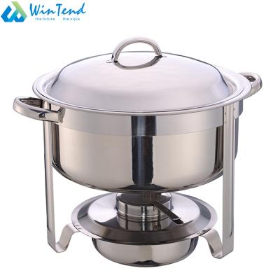 China Commercial Kitchen Round Style Chafing Dish Buffet Heater Utensils With Good Quality for sale