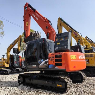 China Excavadora Hitachi ZX120 de segunda mão Excavadora Hitachi de 12 toneladas com motor ISUZU à venda